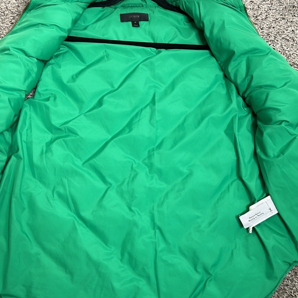 J crew puffer vest quilted size medium green - Picture 7 of 8